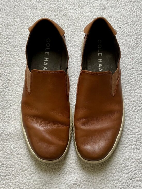 Cole Haan Other - Cole Haan Men's Brown Leather Nantucket Slip-On Sneakers | Size 13
